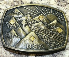 Boy Cub Scout Belt Buckle With Embedded Earned Awards 