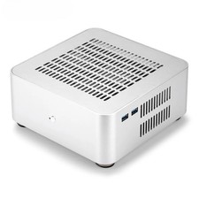 All Aluminum Chassis Small Desktop Computer Case PSU HTPC Mini-ITX PC Houses