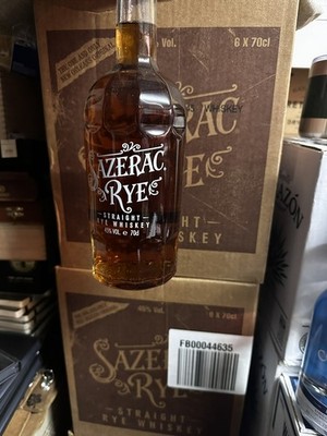 12x Sazerac Straight Rye Whiskey 0,7l, alc. 45 Vol.-%