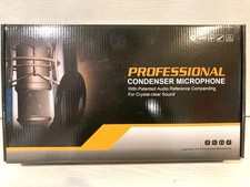 Professional Condenser Microphone Black Bundle One Pack ALPOWL BM800TZ