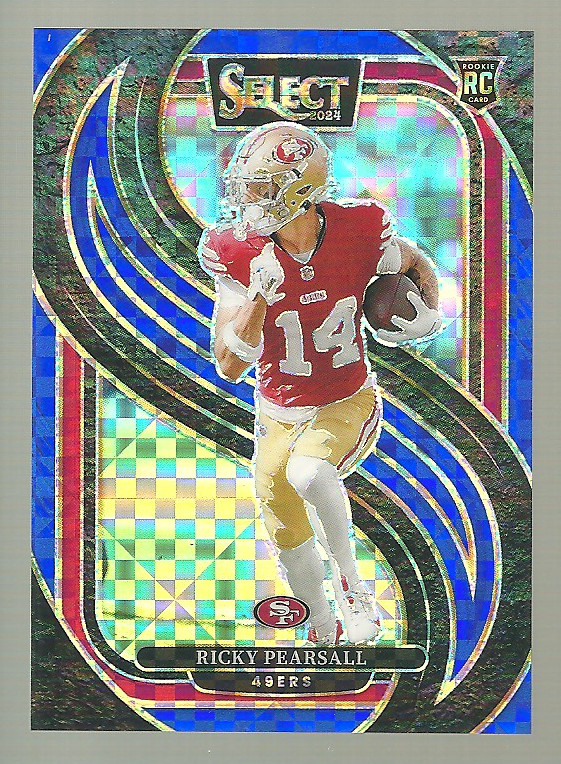 60/175 Ricky Pearsall 2024 Panini Select Blue Checkerboard Premier Level #173