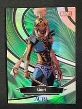Shuri Black Panther 2025 Kakawow Aura Marvel Green Refractor 19/25 #AM-IGR-35