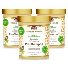 African Pride Moisture Miracle Pre-Shampoo Hair 18 Fl Oz Pack of 3 