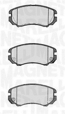 Magneti Marelli Bremsbelagsatz, Scheibenbremse 363916060277 FüR Hyundai KIA-image
