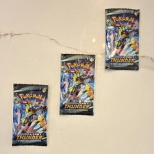 Pokémon Lost Thunder Booster Packs Sun & Moon 1x Sealed Zeraora Art