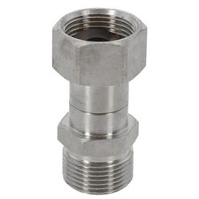 Drehgelenkadapter f&uuml;r Hochdruckreiniger M22 15 mm Edelstahl Schlauchverschraubu