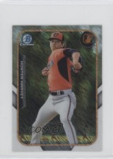2015 Bowman The Farm's Finest Chrome Mini Shimmer Refractor Hunter Harvey y0i