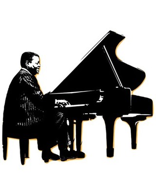 Oscar Peterson Jazz Piano ''On The Keys'' Graphic Poster