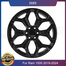 New 22 X 9 6x139.7 Gloss Black Wheel Rim For 2019-2024 Dodge Ram 1500