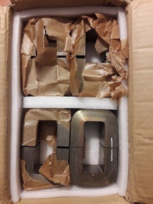 2pcs. Amorphous iron Metglas ,  AMCC Taiwan-  S=14cm.  sizes in the description.