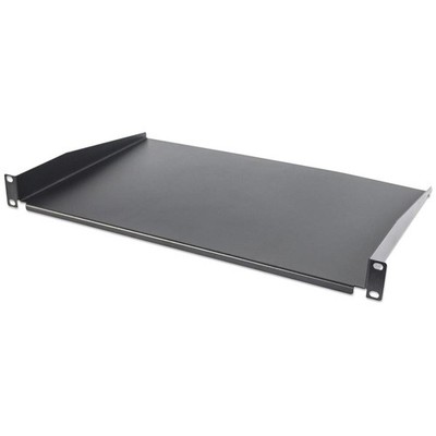Intellinet 19'' Fachboden Frontmontage 1 HE 300mm nicht perforiert schwarz 715072