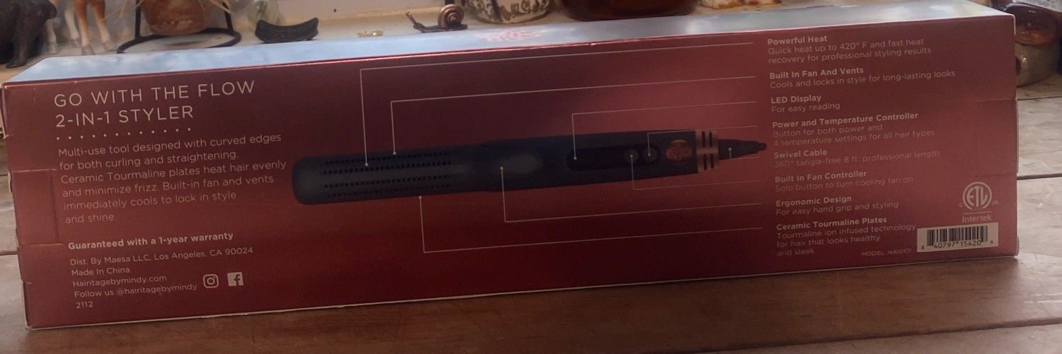 Hairitage by Mindy McKnight Go with the flow 2-in-1 styler 