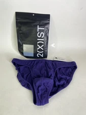 2xist Modal Luxe Hip Rib Bikini Brief Underwear Aura Mens Size S