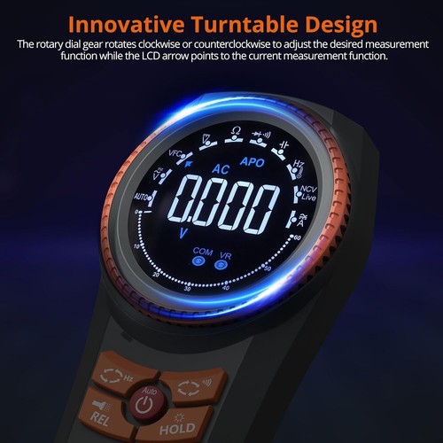 Proster Digital Multimeter TRMS 6000 Counts Auto-Ranging AC DC Voltmeter NCV - Picture 2 of 8