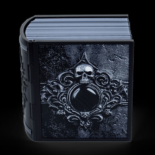 Mox Jet Tome Deck Box * Black Spellbook * Commander * MTG * Fits 100+ cards - Picture 2 of 5