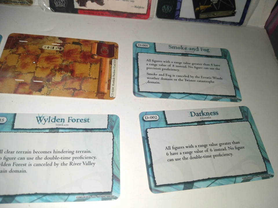 Lot Of (9) Mage Knight Unpunched Approved Play RelicsCards & Pin - Image 4 of 4