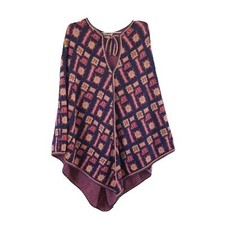 Vintage 60s / 70s Sabra Knit Pullover Poncho Cape