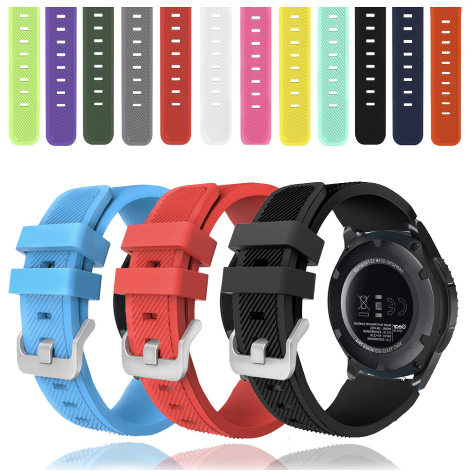 Cinturino Orologio Silicone 22mm Cinturino Sportivo per Smart Watch Robusto Qualità Premium