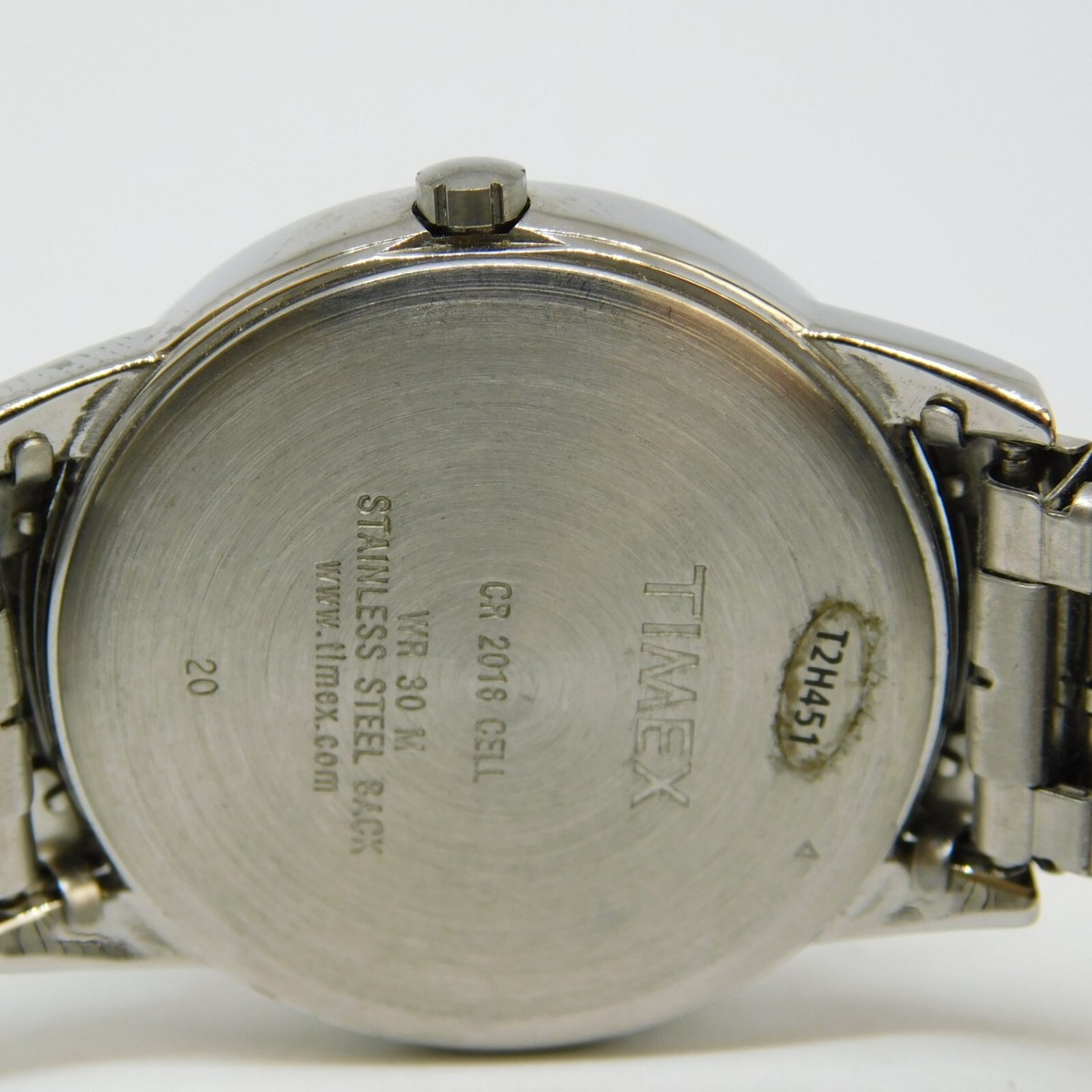 Timex T2H451 Indiglo Silver Tone Quartz Analog Men's Watch Sz.6 1/2 New  Battery | eBay
