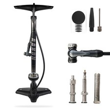 AARON Fahrradpumpe Standluftpumpe Pumpe Luftpumpe Fahrrad 11 bar alle Ventile