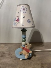 Classic Winnie the Pooh Lamp Wooden Nursery Kids Room Vintage RARE