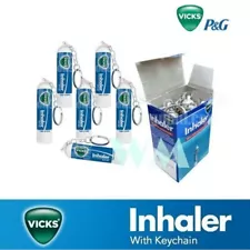 Vicks Keychain Inhaler Relief for Cold Sinus Nasal Congestion - 6 Pcs