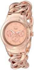 INVICTA 15141 Women's Rose Gold Stainless Steel Bangle Bracelet Chrono Watch
