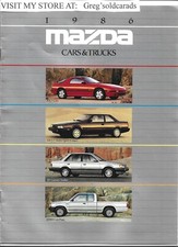 Original 1986 Mazda Sales Brochure With Rx-7 626 323 And B 200 Pickup