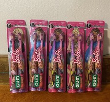 Barbie Toothbrush Lot Of 5. Two Toothbrushes Per Pack. New 