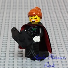 LEGO Christmas CAROLER Female Minifig Holiday Xmas Dress Carol Song Singer Girl
