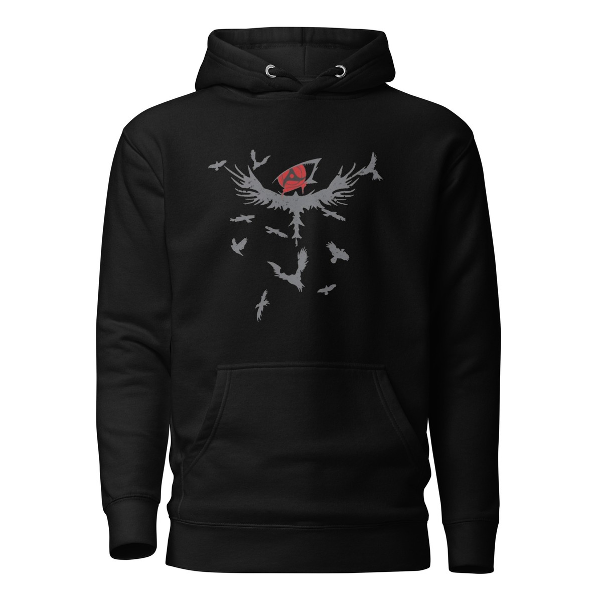 Anime inspired Black Crow Itachi Uchiha Sharingan Unisex Hoodie