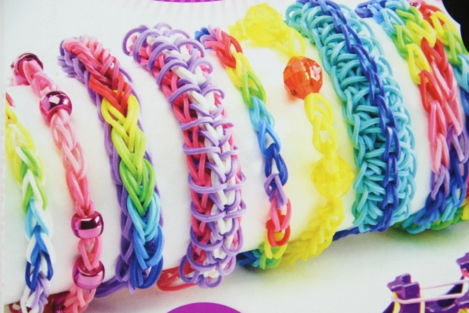 2400 Loom Bänder 4x CRA-Z-ART Shimmer 'n Sparkle Cra-Z-Loom Armband Macher NEU  - Bild 2 von 3