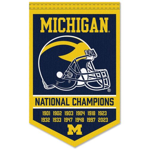 Michigan Team University Wolverines 12 Time 12x Football National Champions - Picture 1 of 5