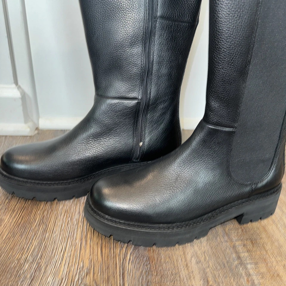 BOTAS CLARKS DE CUERO NEGRAS Talla 8 Nunca Usadas Foto 4 de 4