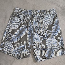Tommy Bahama Relax Swim Trunks Sz Large L Tropical Leaves