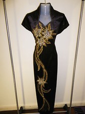 SALE Size 20 (4XL) (HN-BN) New Dinner Dress Long Party Prom Gown with Sequins 