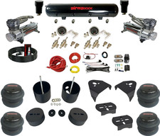 38 Manual Valves Chrome Air Ride Suspension Kit Fits 1999-06 Silverado 1500
