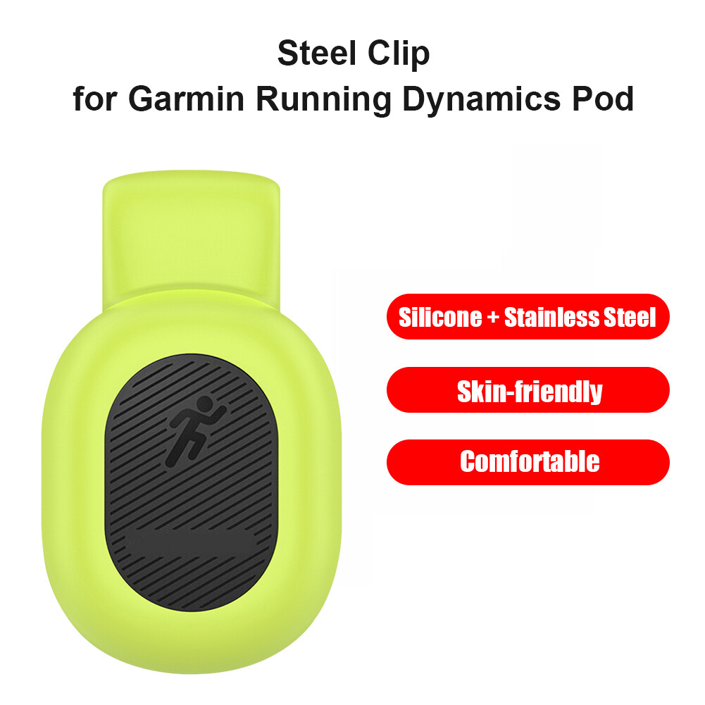 Silicone Protective Case Clip Mount for Garmin Running Dynamics Pod