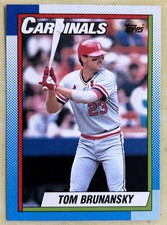 1990 Topps Tom Brunansky Baseball Card #409 Cardinals OF Mid-Grade O/C