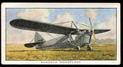 Tabakkarte, UTC, FLUGZEUGE VON HEUTE, Box 78, 1936, Aeronca Monoplane, #29