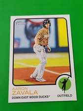Aaron Zavala 2022 Topps Heritage Minor League #130 , Down East Wood Ducks