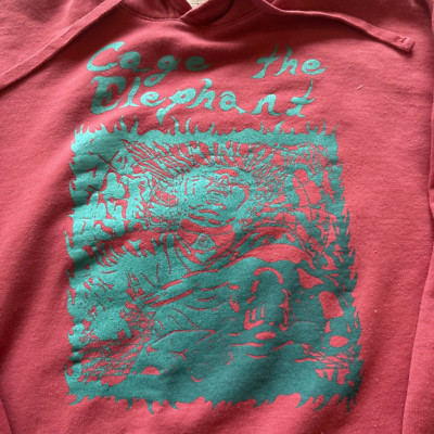 Cage The Elephant Band Reprinted Red Hoodie Full Size S-5XL