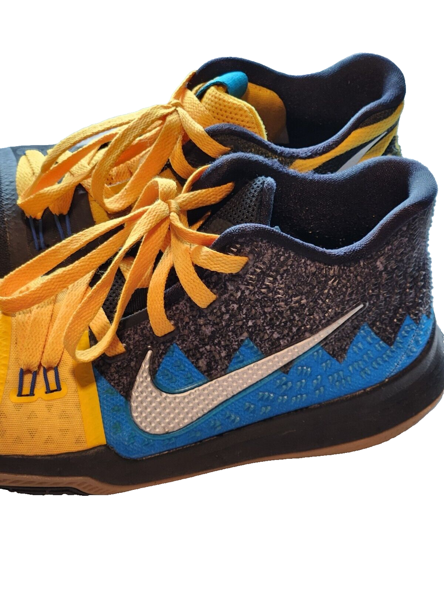 kyrie 3 yellow and blue