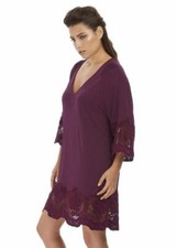 FANTASIE DIONE VINO BEACH DRESS / TUNIC / KAFTAN OVER UP SIZE SMALL 10