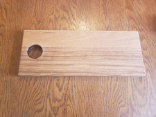 Red Oak Hardwood Charcuterie or Serving Board with Hole, 5.9"X15"X.75" New