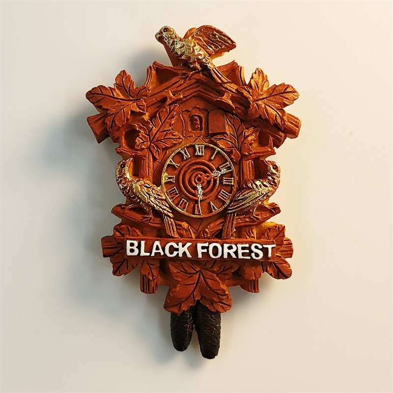 German Black Forest Cuckoo Clock 3D Resin Fridge Magnet Souvenir