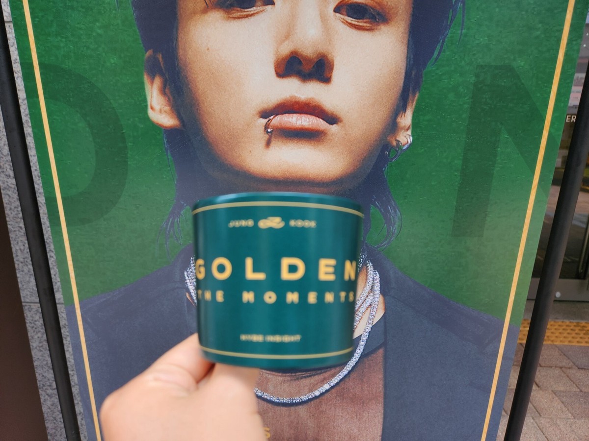 JUNGKOOK BTS postcard photo cup Holder GOLDEN The Moments