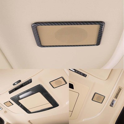 For Toyota Alphard 15-22 Audio Surround Roof Speaker Trim Cover Carbon Fiber