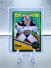 JOHN GIBSON 2019 O-Pee-Chee Platinum #R-7 RETRO GREEN HOUNDSTOOTH /15 DUCKS