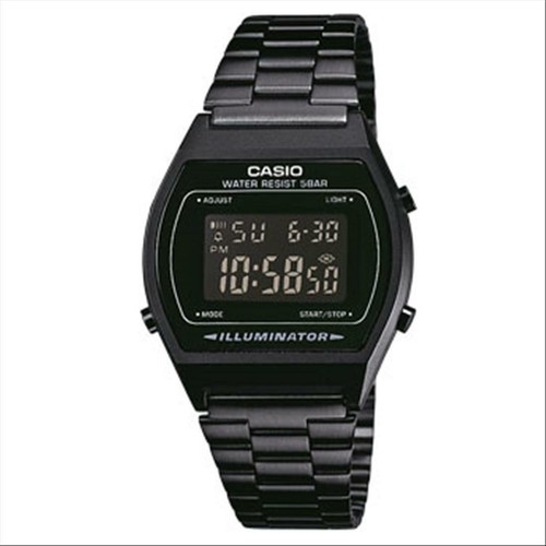 OROLOGIO CASIO VINTAGE UOMO B640WB-1BEF NERO CINTURINO METALLO | eBay
